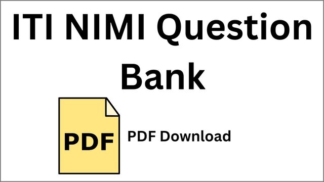 ITI NIMI Question Bank